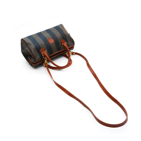 フェンディ FENDI ペカン ミニボストン ハンドバッグ ブラウン P13284