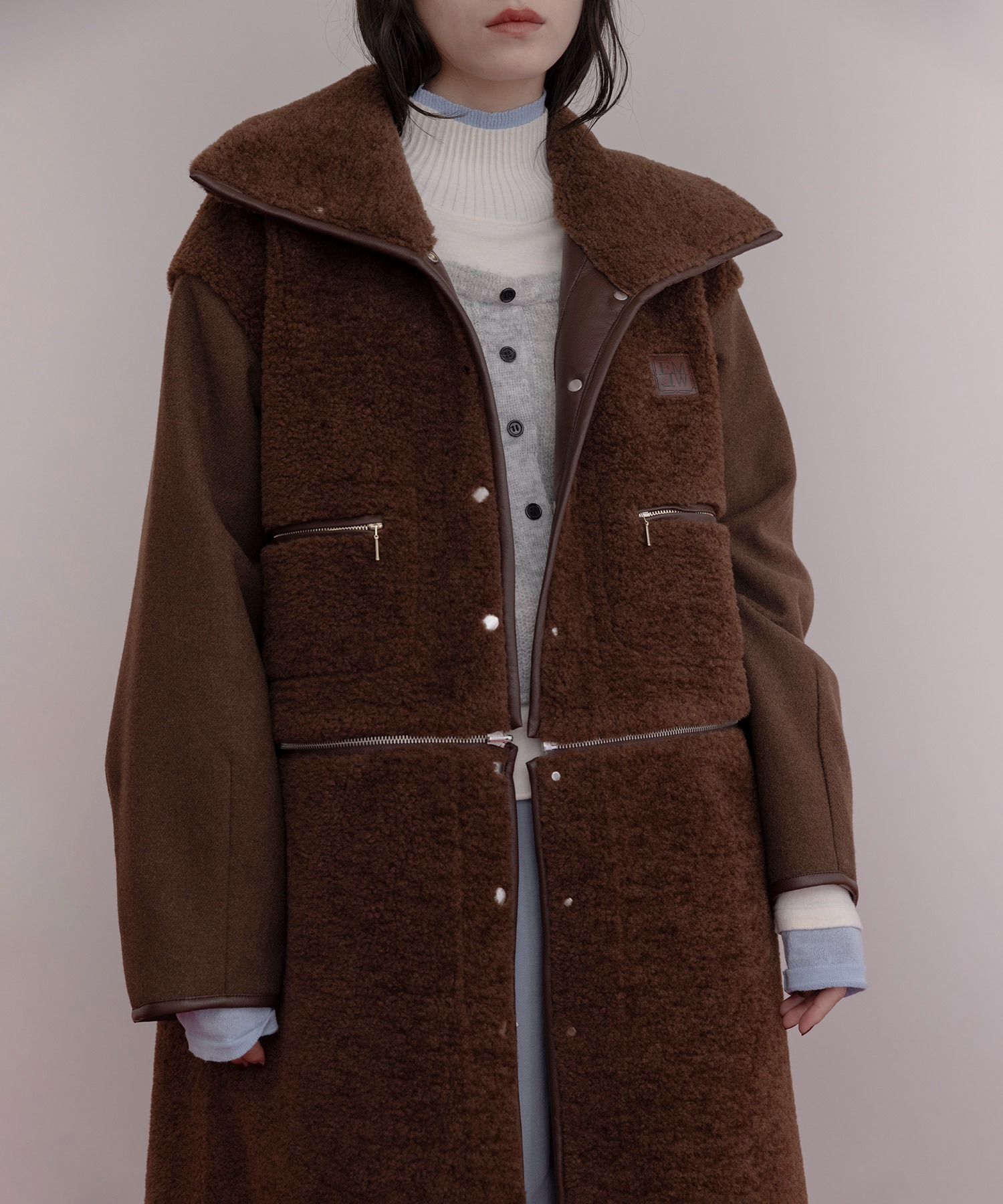 リバーシブル ムートン4WAYコート Eimee Law│Eimee Law & LHELBIE