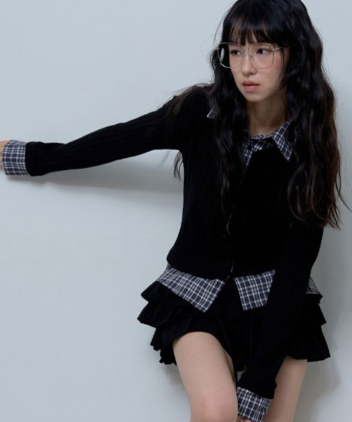 A'GEM/9 × .kom 『 FANCY CLUB/ファンシークラブ』 CHECK SHIRT