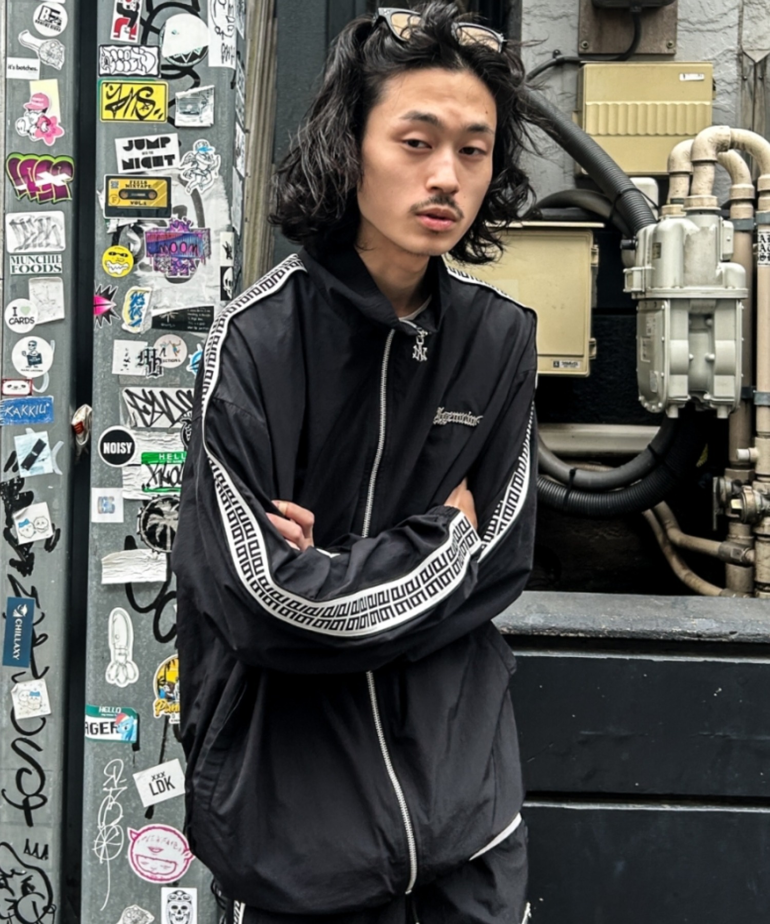 A'GEM/9 × .kom 『A'GEM/9/エージェムナイン』 ジャガードロゴナイロン