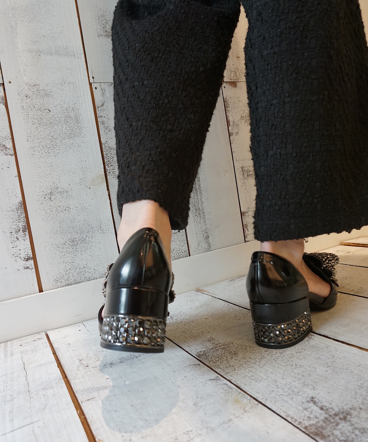 ビッグリボンラインストーンヒールシューズ Jeffrey Campbell│Jeffrey