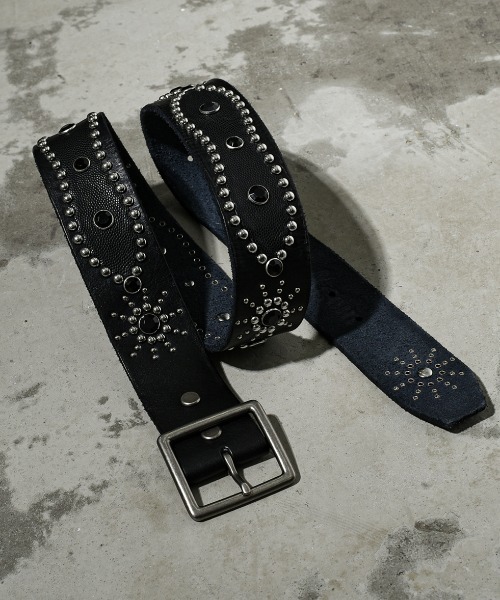 A'GEM/9 × .kom 『A'gem/エージェム』 スティングレースタッズベルト A