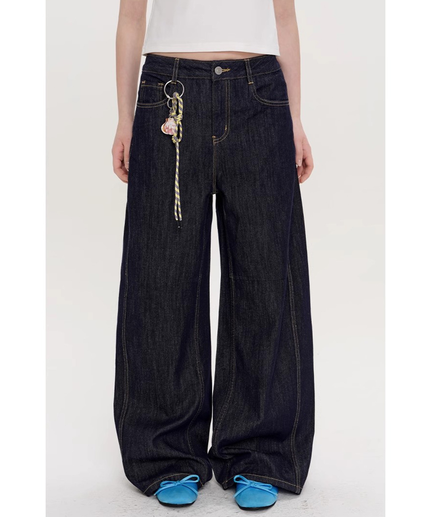 サイドシーム ワイドデニムパンツ FX25K062【Fano Studios