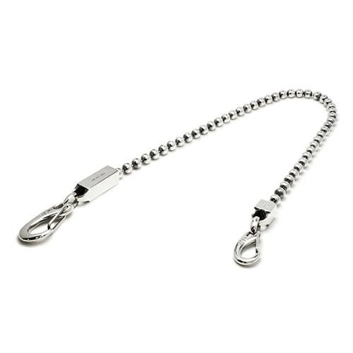 JNS1146)安全ピン ボールウォレットチェーン M -シルバー925