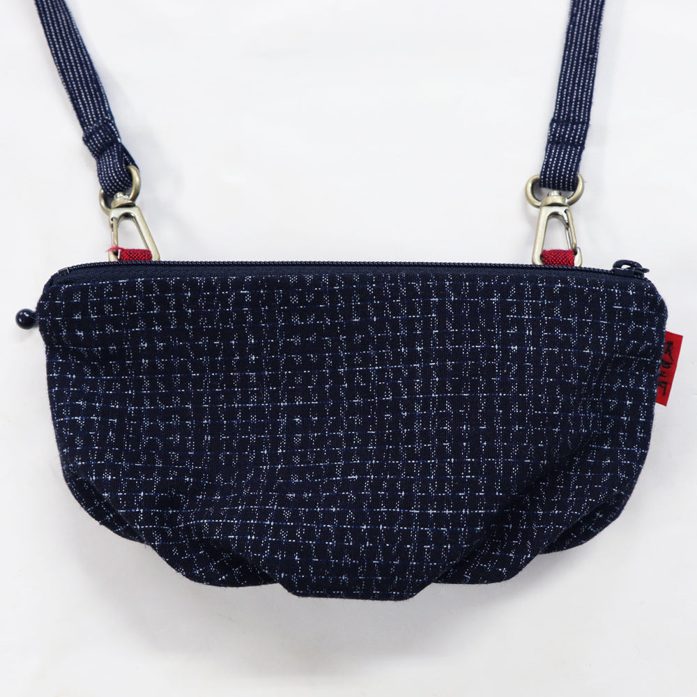 儀右ヱ門 ギエモン ぎえもん 久留米絣 ポシェット VV 日本製 【2025