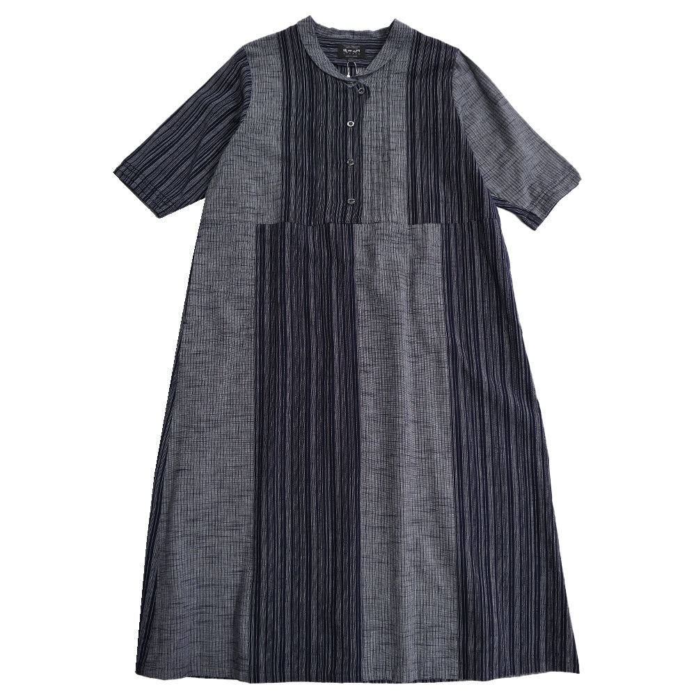 儀右ヱ門 ギエモン ぎえもん 久留米絣 ワンピース タ215 日本製