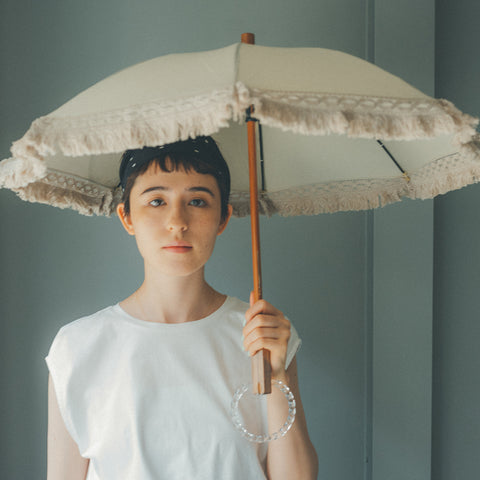 P-01 日傘フリンジ大40cm – 大森商店