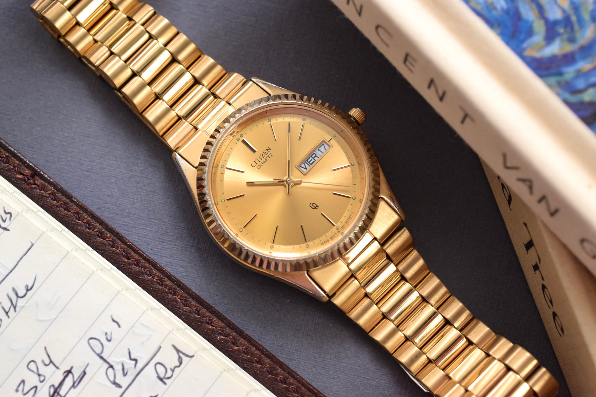 1988 Citizen CQ Champagne 