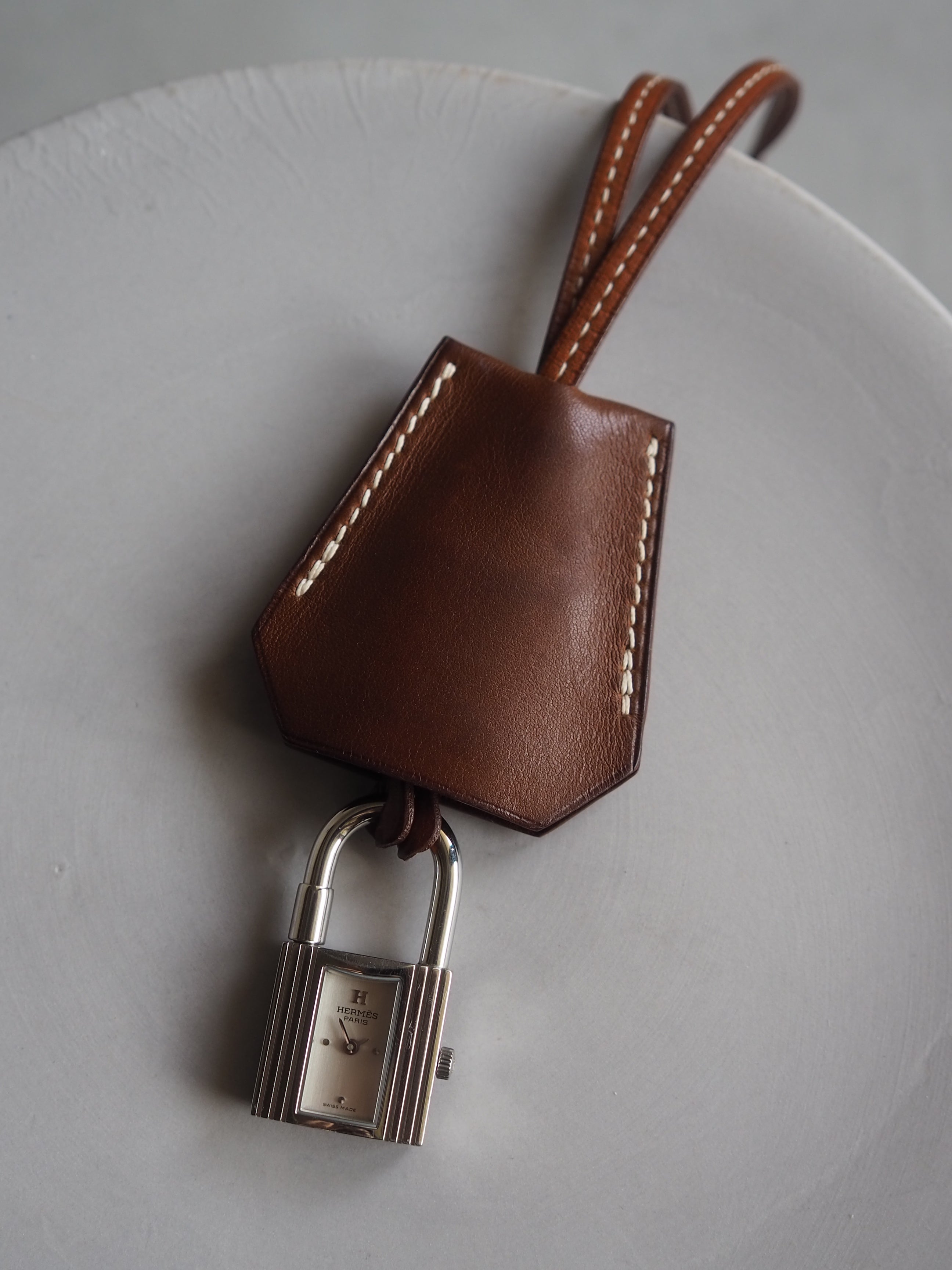 HERMES エルメス ケリー クロシェット ウォッチ 腕時計 シルバー