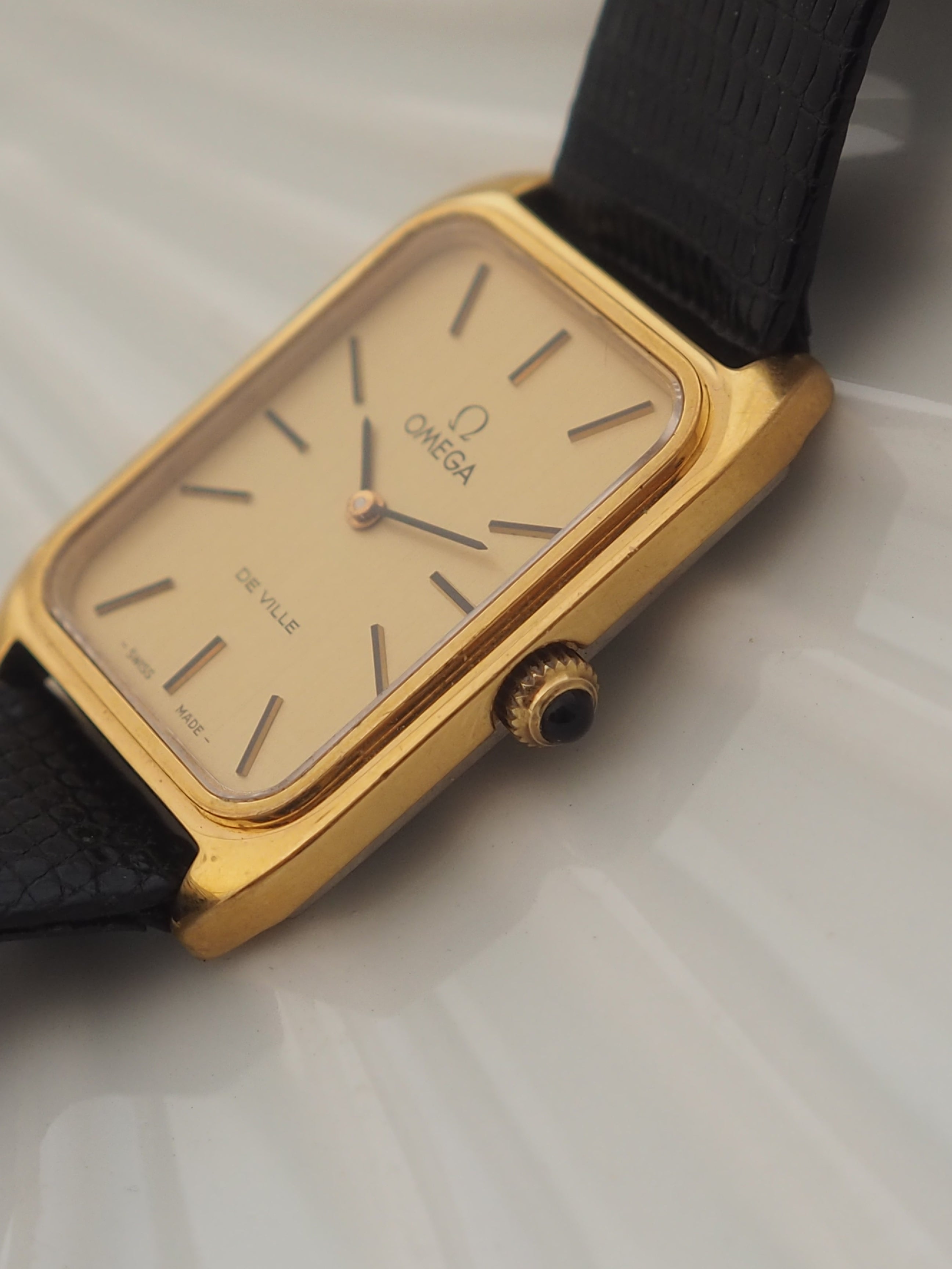 OMEGA オメガ DE VILLE デビル スクエア ウォッチ 腕時計 ゴールド