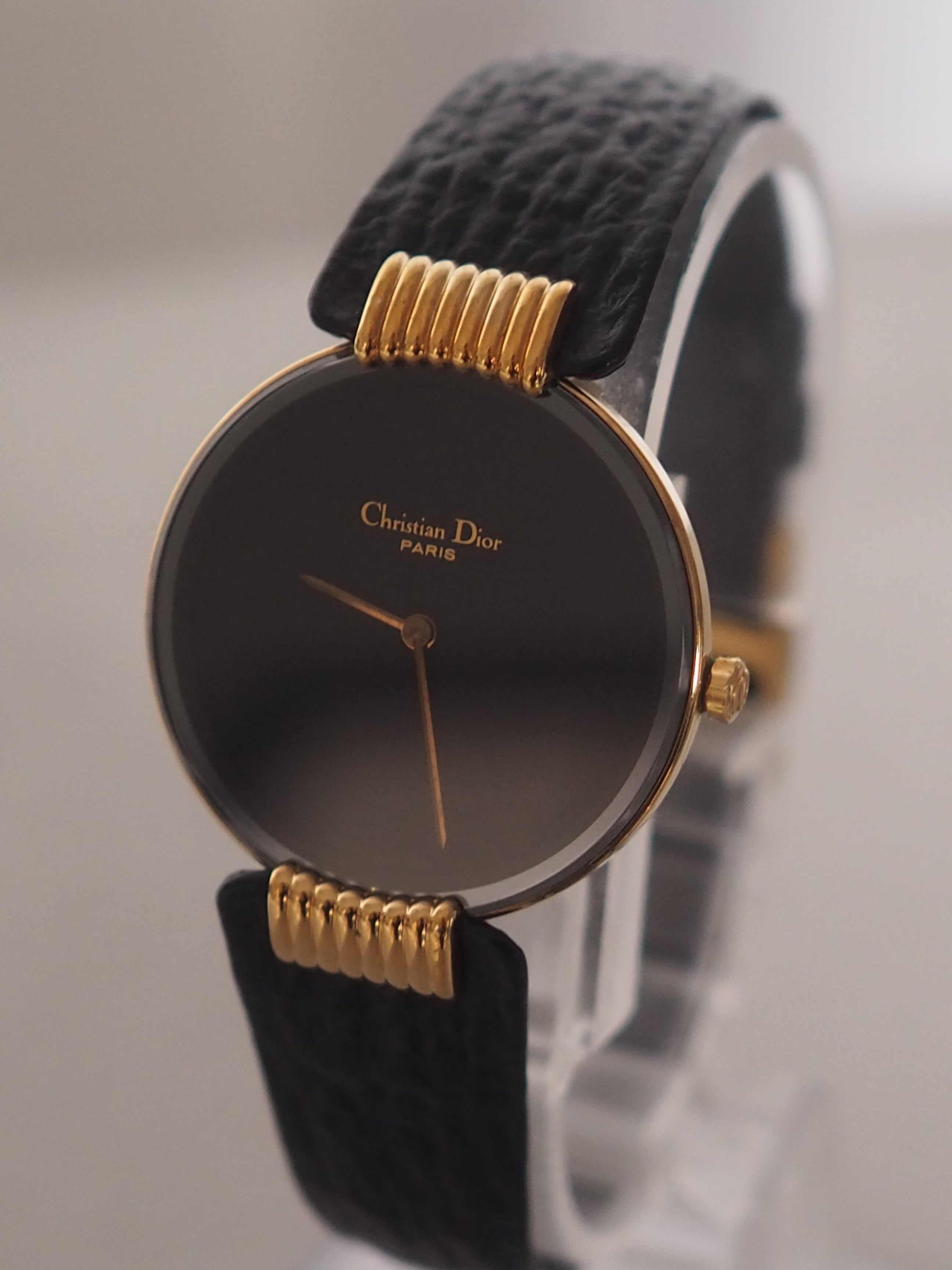 Christian Dior ヴィンテージ ディオール ブラックムーン ウォッチ