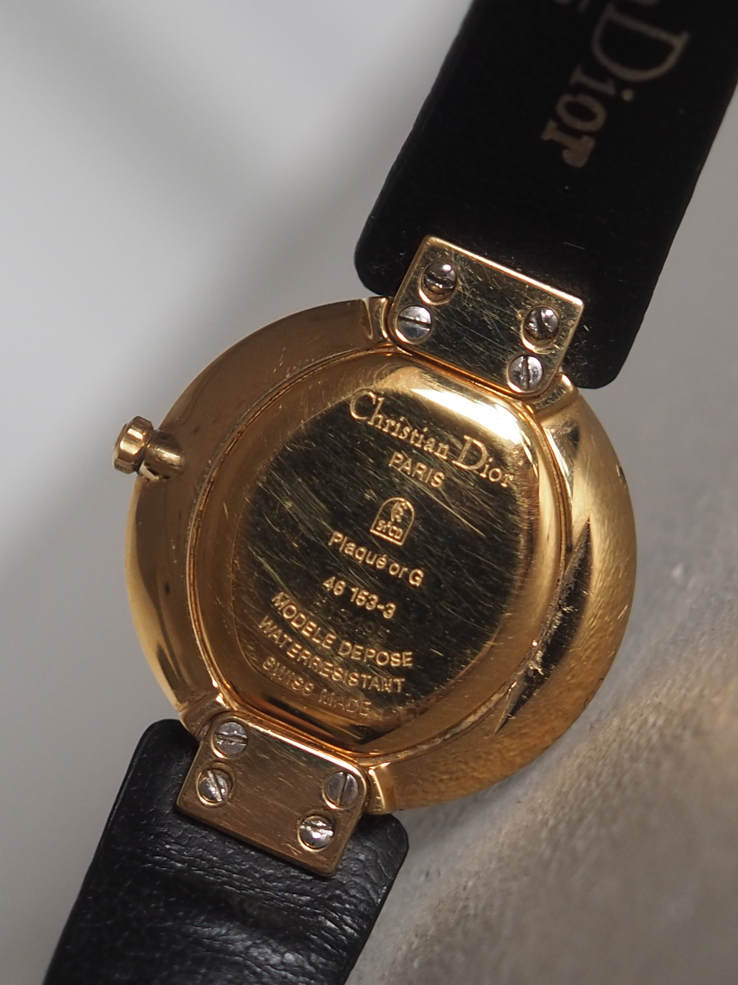 Christian Dior ヴィンテージ ディオール ブラックムーン ウォッチ