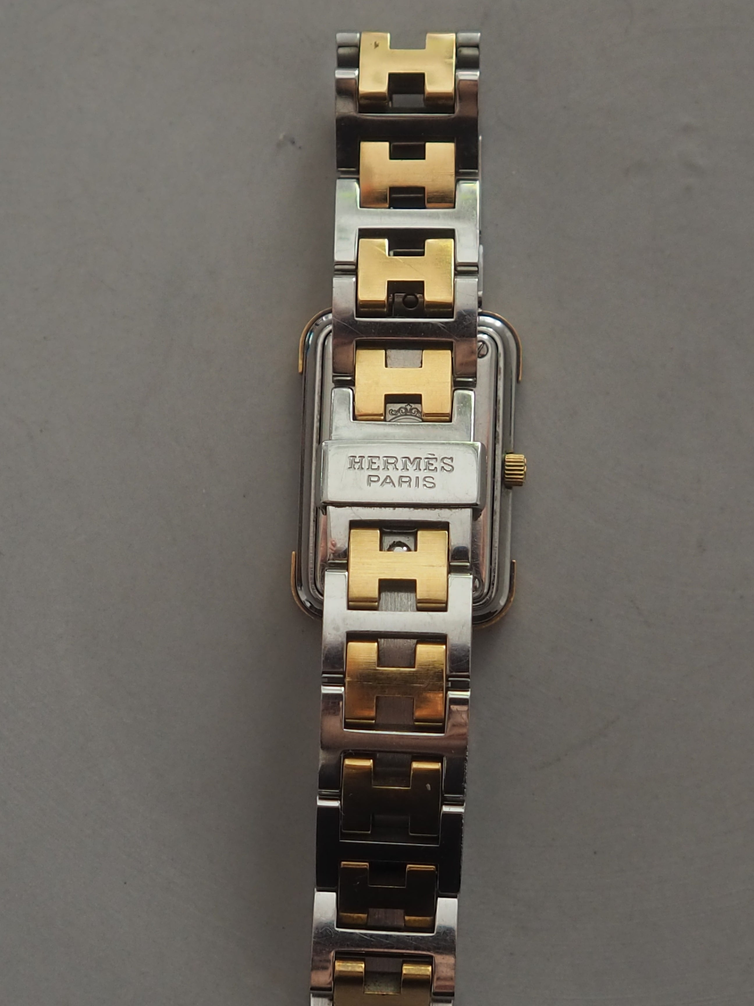 HERMES エルメス クロアジュール ウォッチ 腕時計 シルバー ゴールド