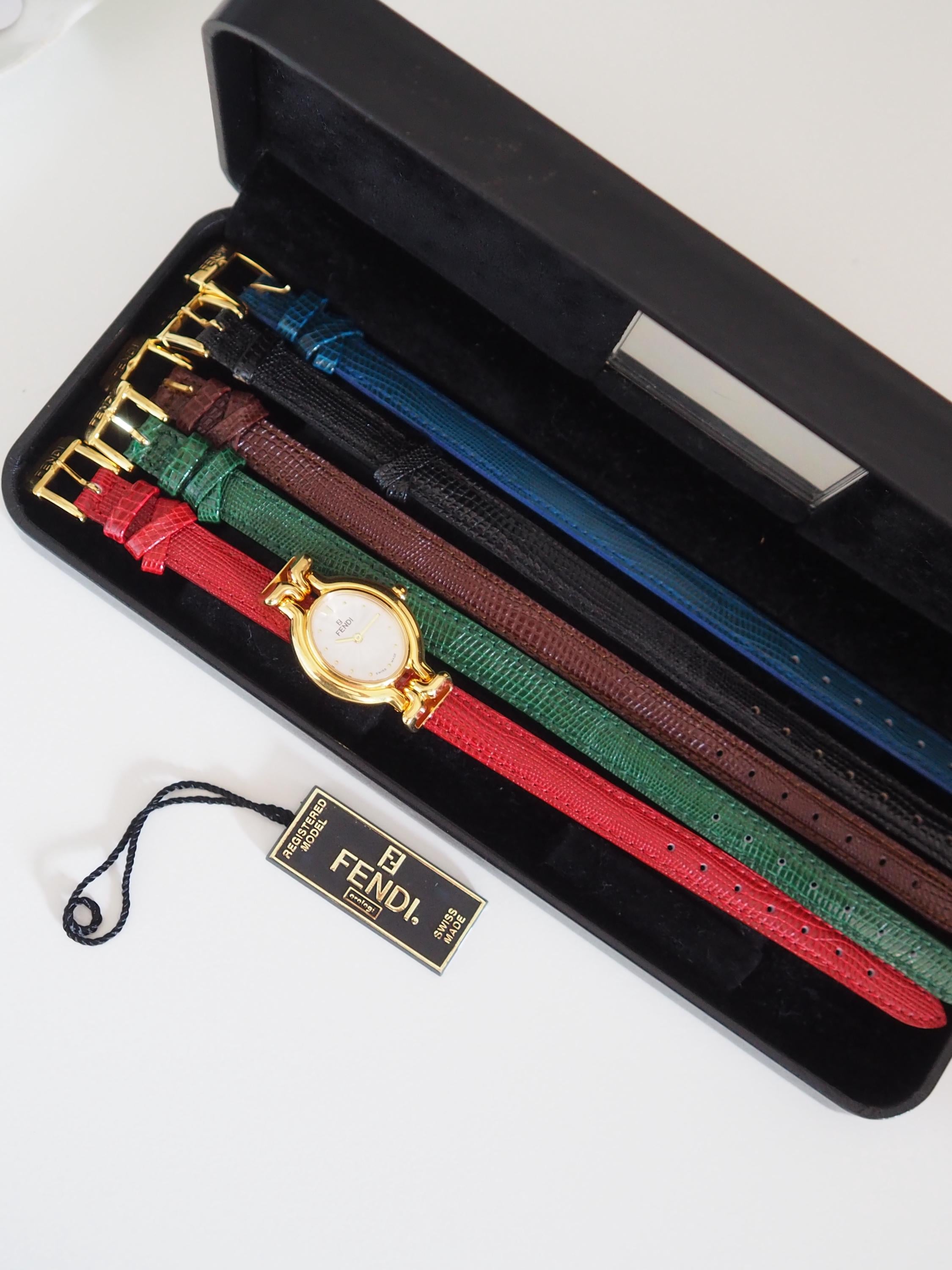 FENDI フェンディ カメレオン ウォッチ 腕時計 ゴールド チェンジ