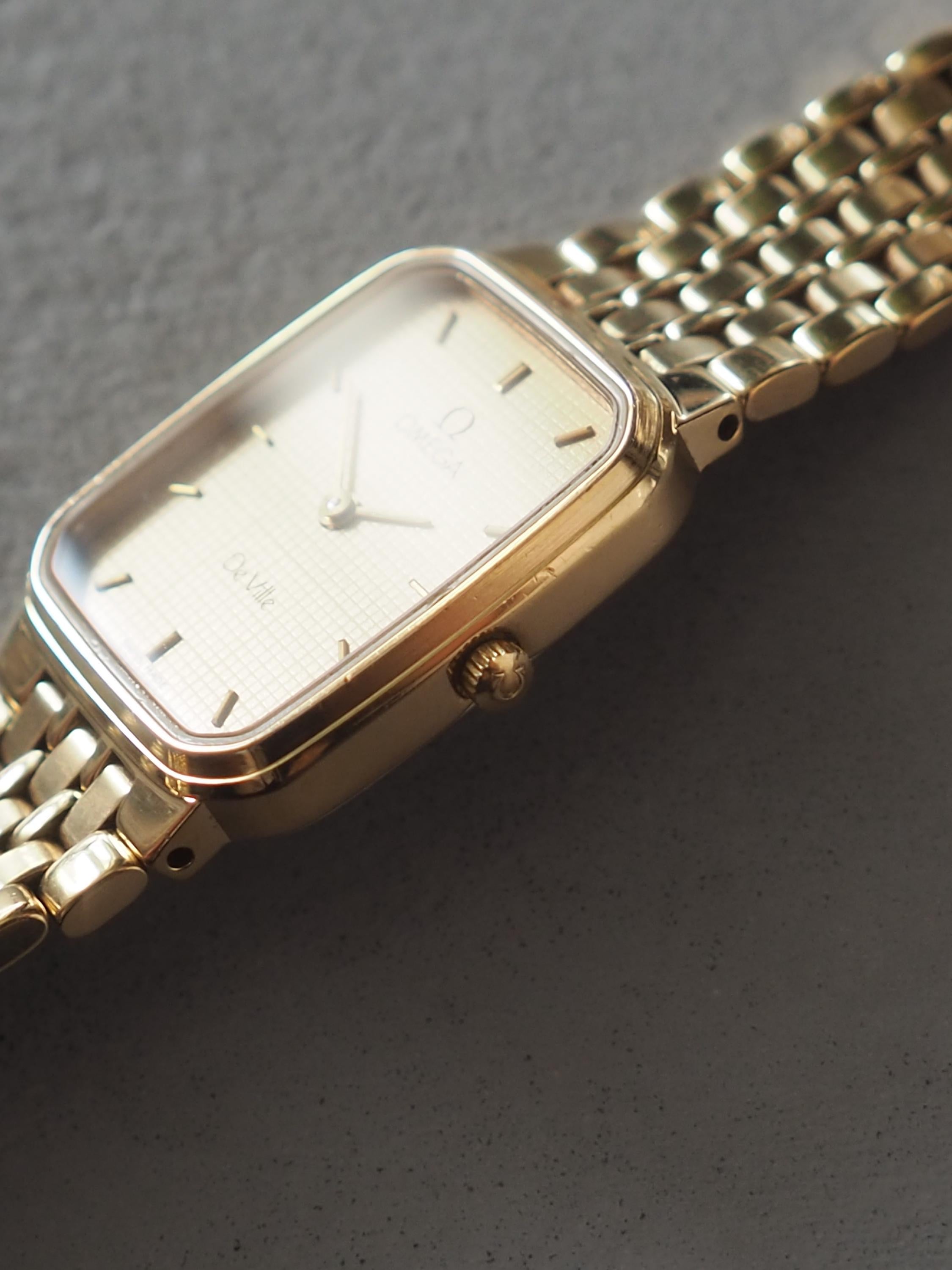 OMEGA オメガ DE VILLE デビル スクエア ウォッチ 腕時計 ゴールド