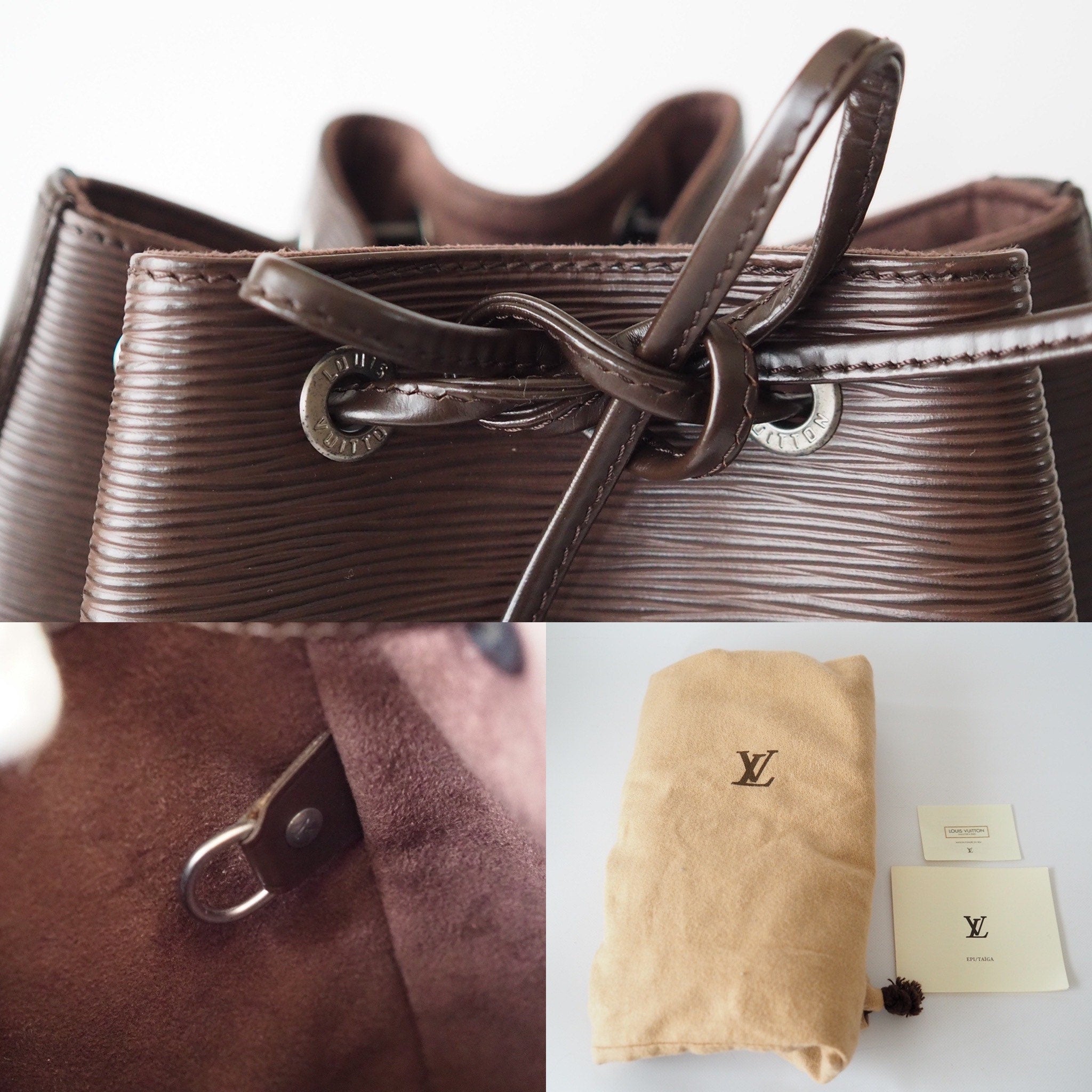 LOUIS VUITTON エピ プチノエ ショルダーバッグ モカ