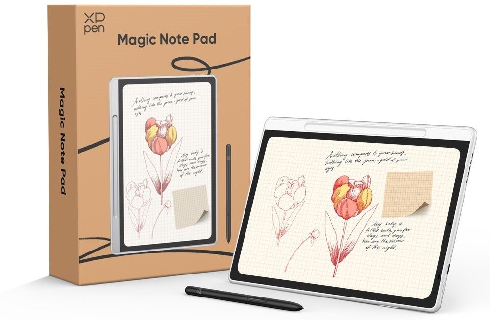 XPPenがAndroid搭載タブレット「Magic Note Pad」を発売、3つのカラー