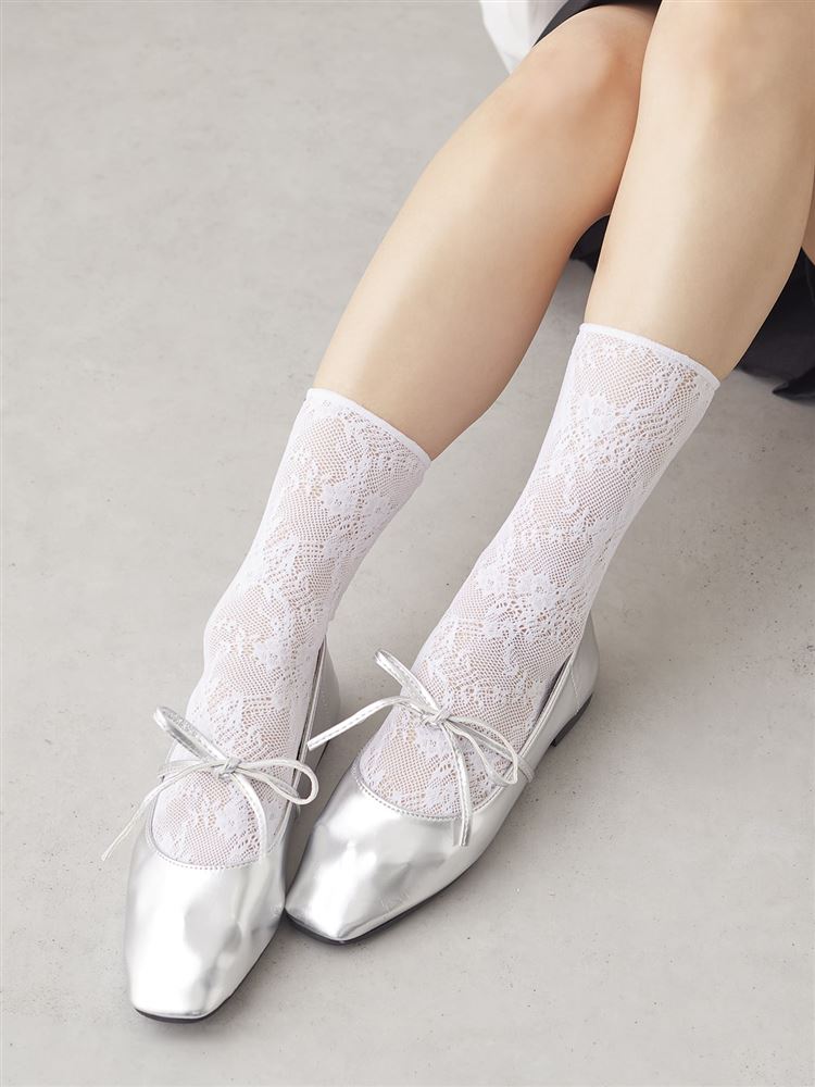 花柄レースソックス: レッグウェア |チュチュアンナ [tutuanna]公式