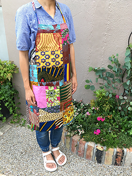 Oranzovy オンラインショップ】パーニュ パッチワーク エプロン A