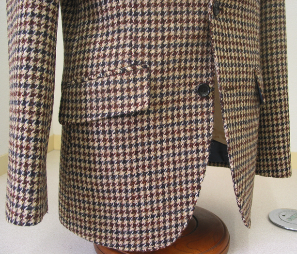 茶系ガンクラブチェック｜ハリスツイード タイトジャケット – オーダー