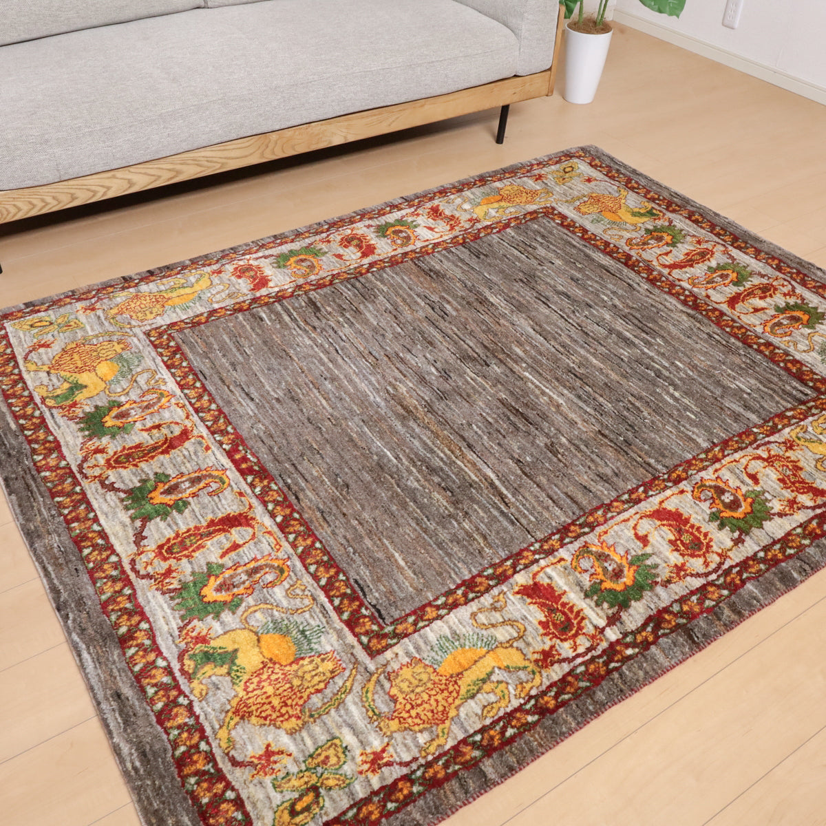 ゾランヴァリ ギャッベ（中判）ルリバフ 174×119cm ゾランヴァリ