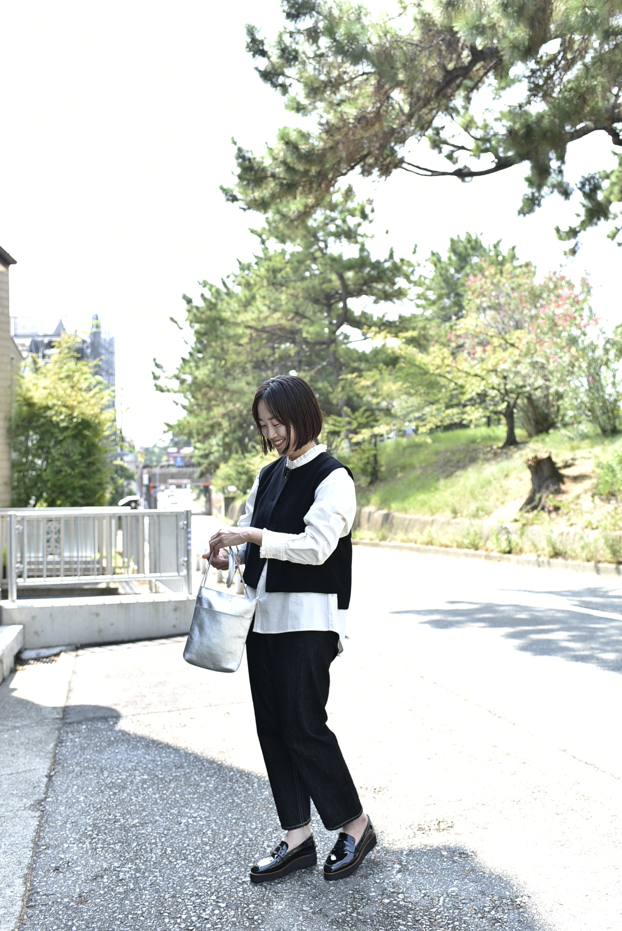 播州織のフリルブラウス – OURHOME