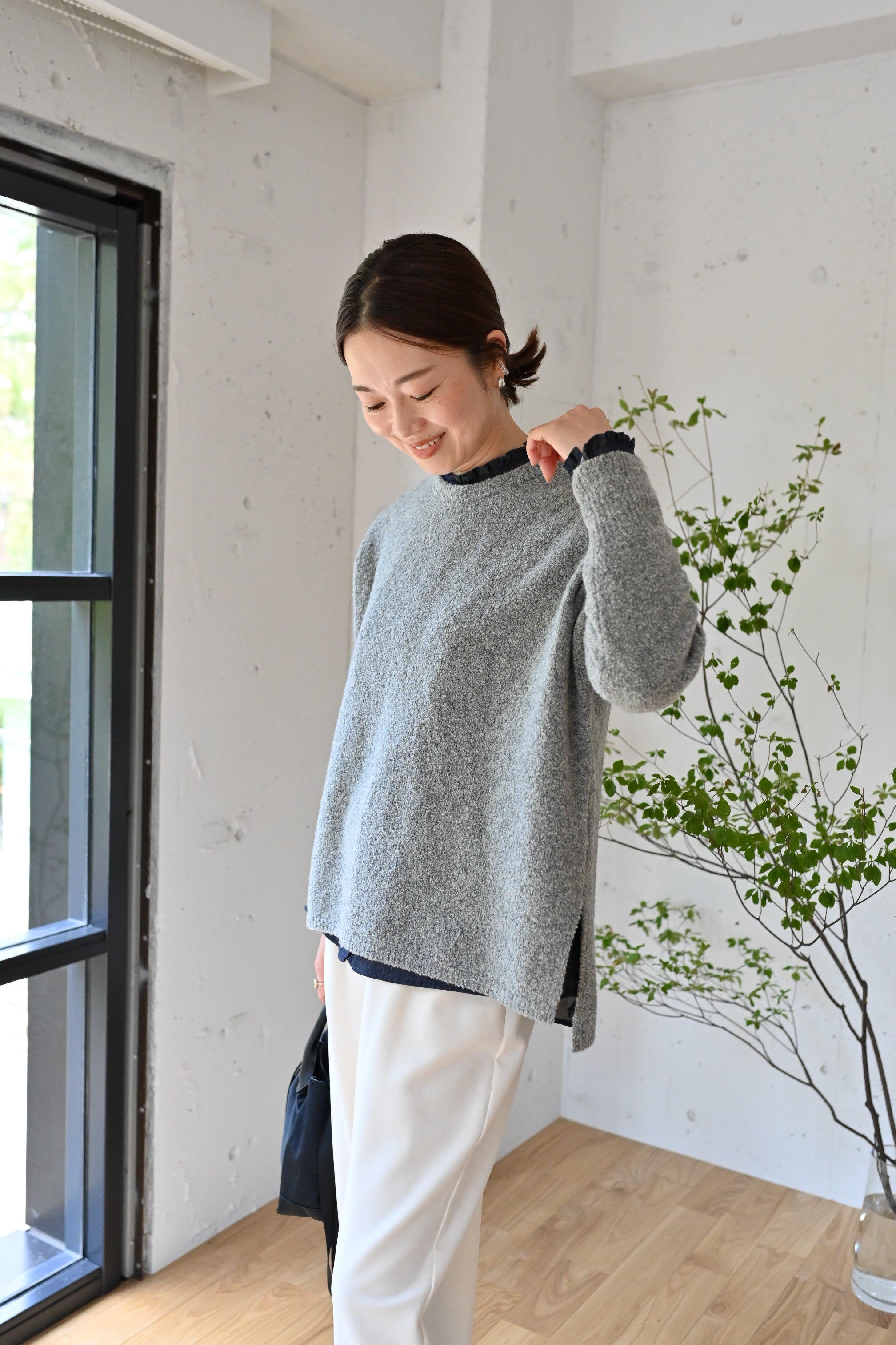 播州織のフリルブラウス – OURHOME