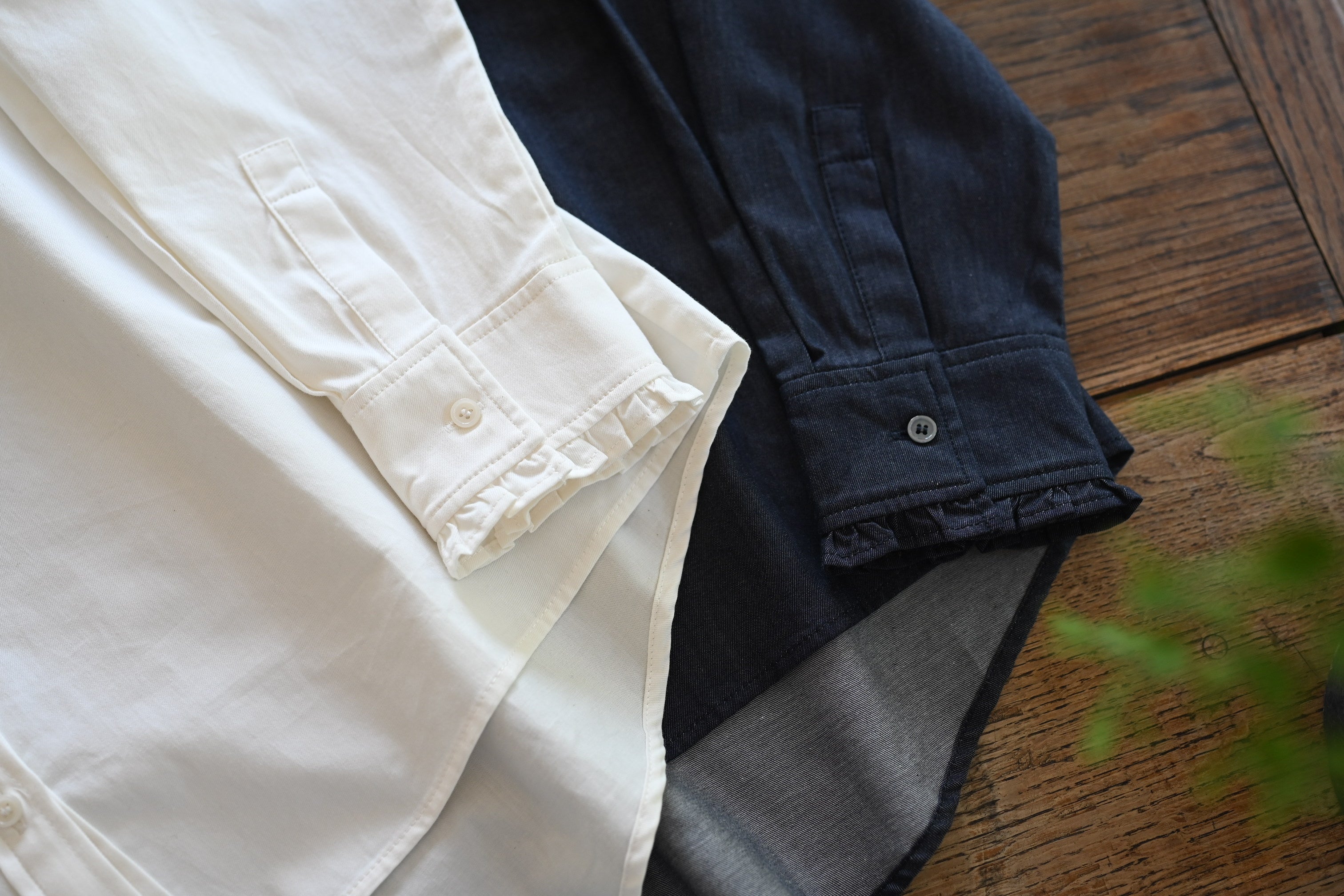 播州織のフリルブラウス – OURHOME