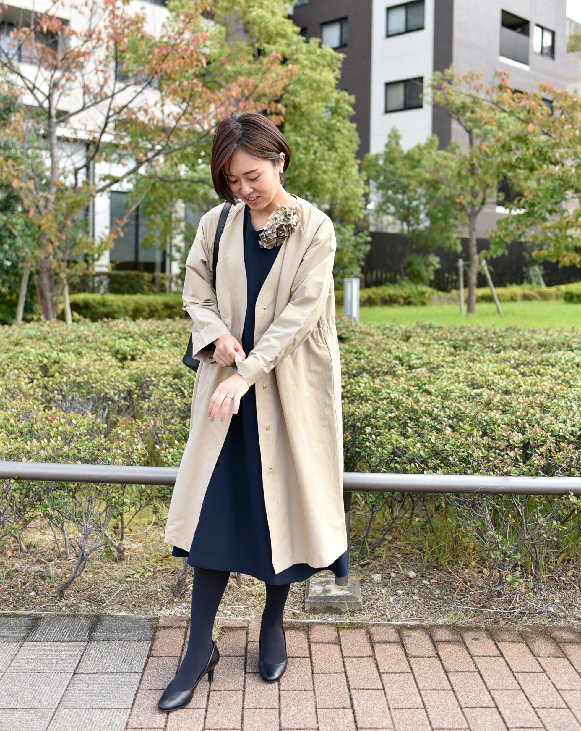 頼れるノーカラーコート – OURHOME