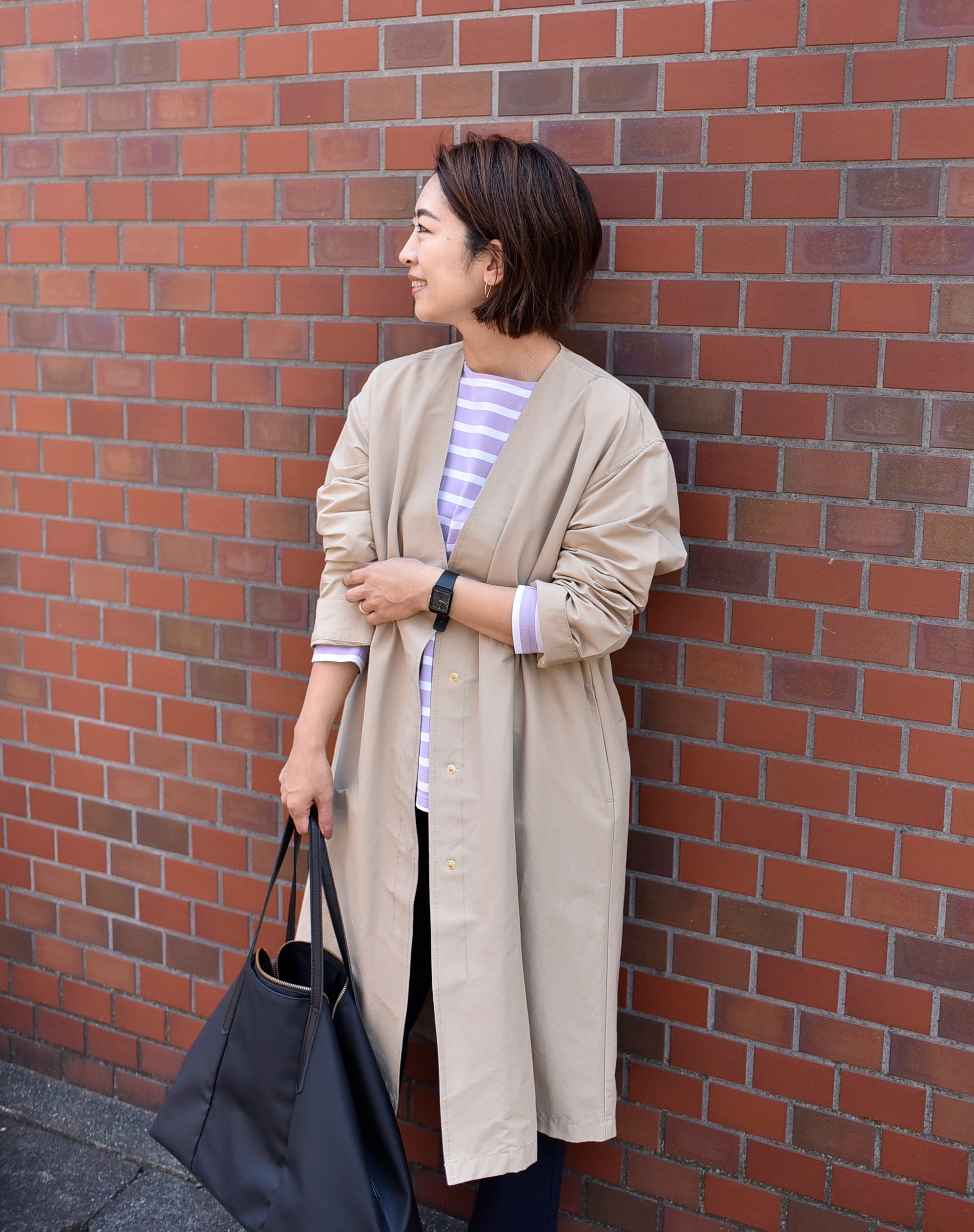 頼れるノーカラーコート – OURHOME