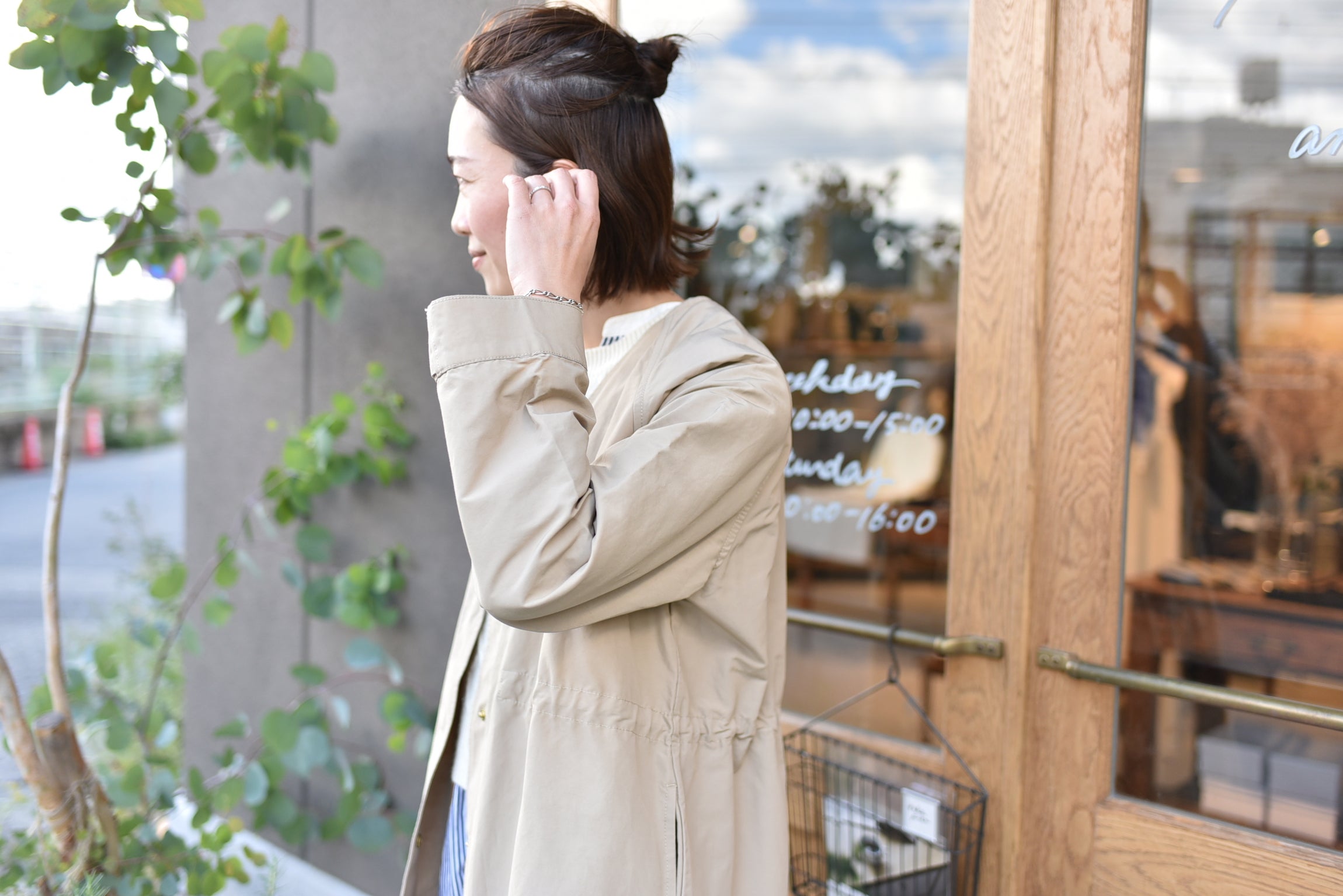 頼れるノーカラーコート – OURHOME