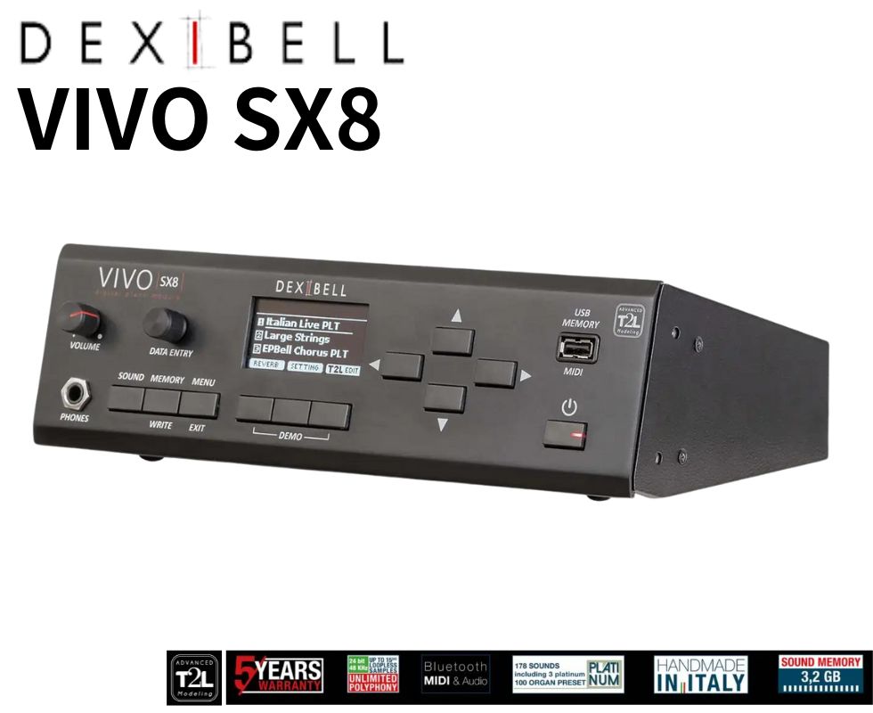 入荷未定。ご予約受付中】Dexibell/音源モジュール/VIVO SX8 ｜鍵盤