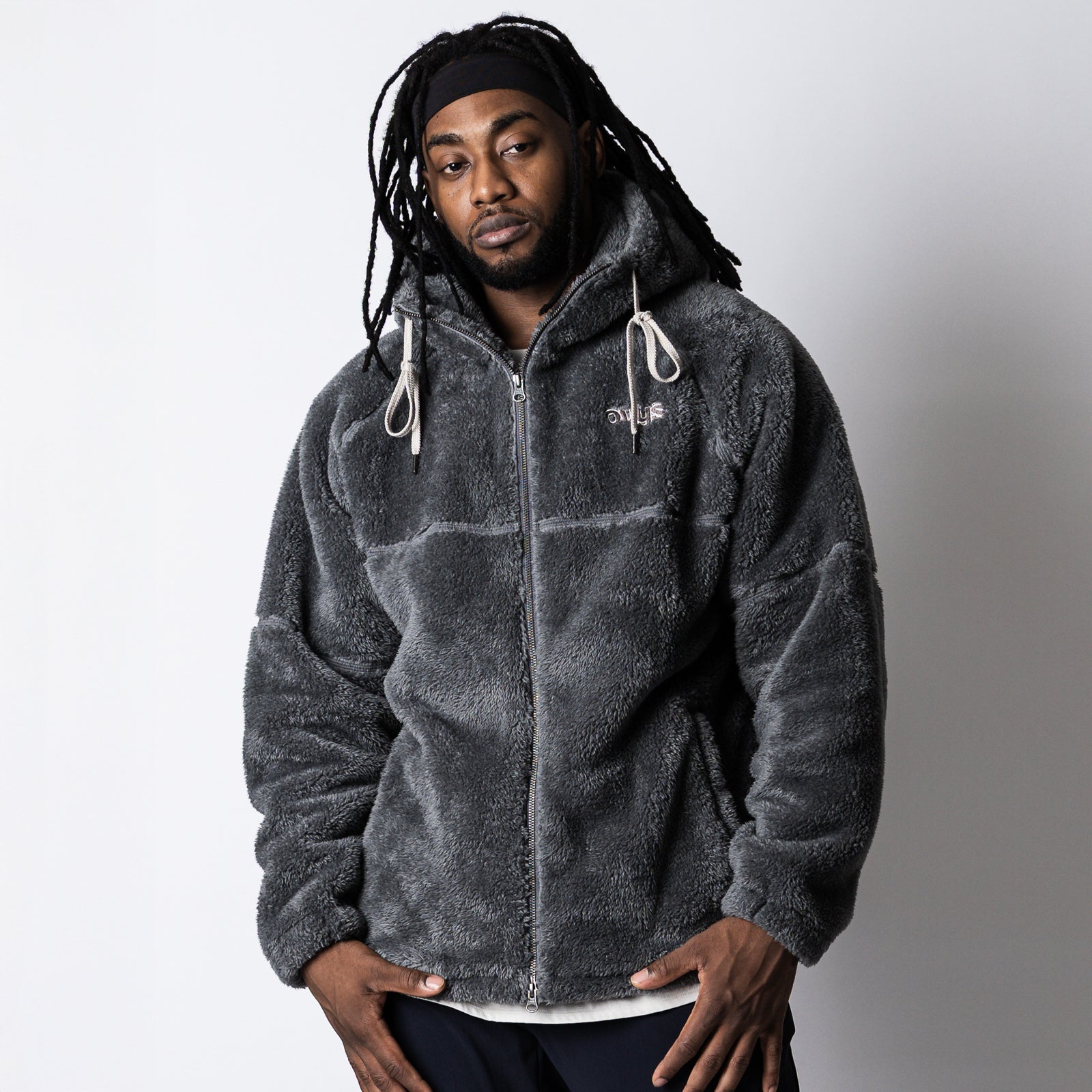 メンズ【ovys公式】フェザーボア ジップアップジャケット – ovys