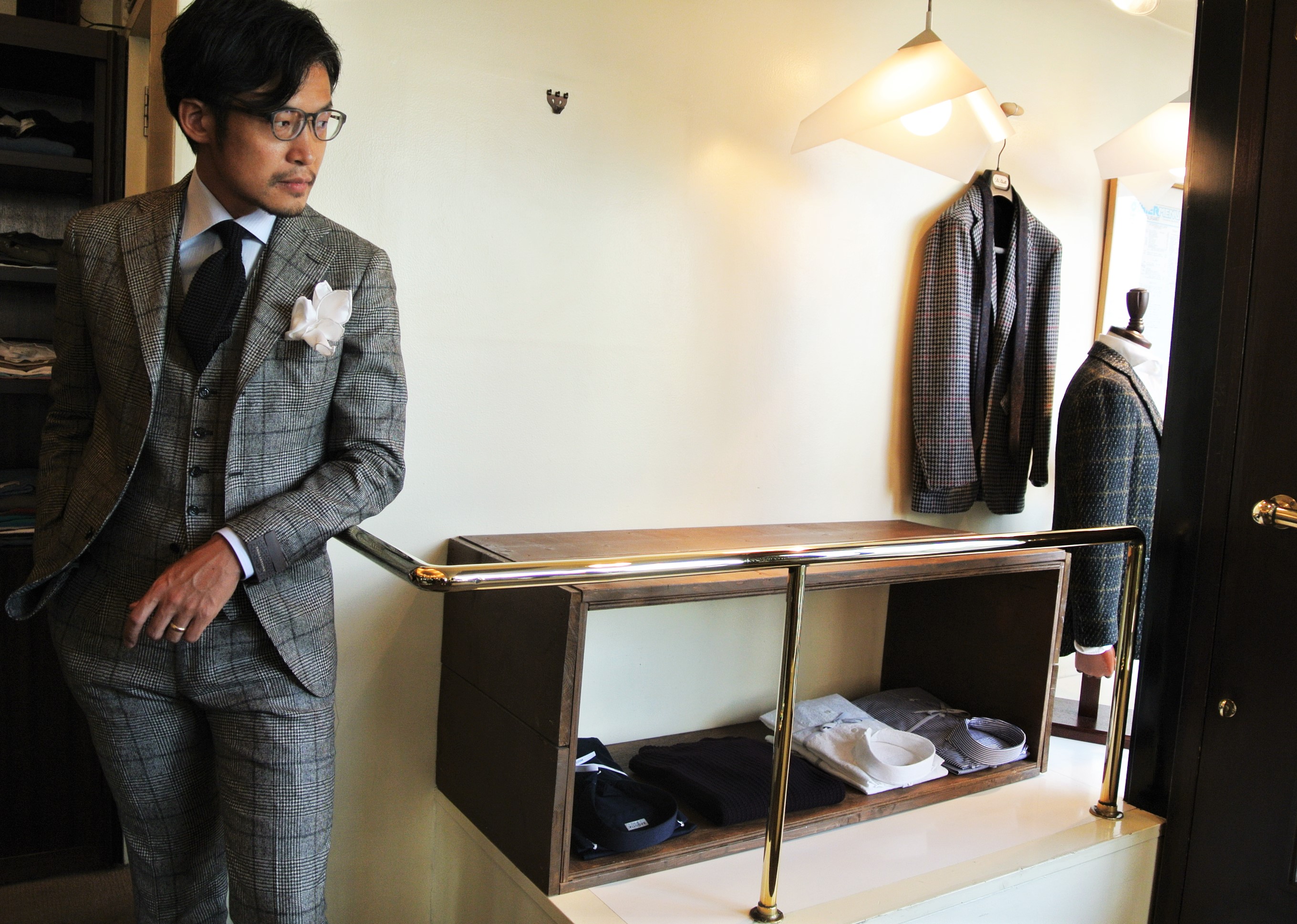 新作】TAGLIATORE(ﾀﾘｱﾄｰﾚ)のグレンチェックスーツ。│Oyster 青山