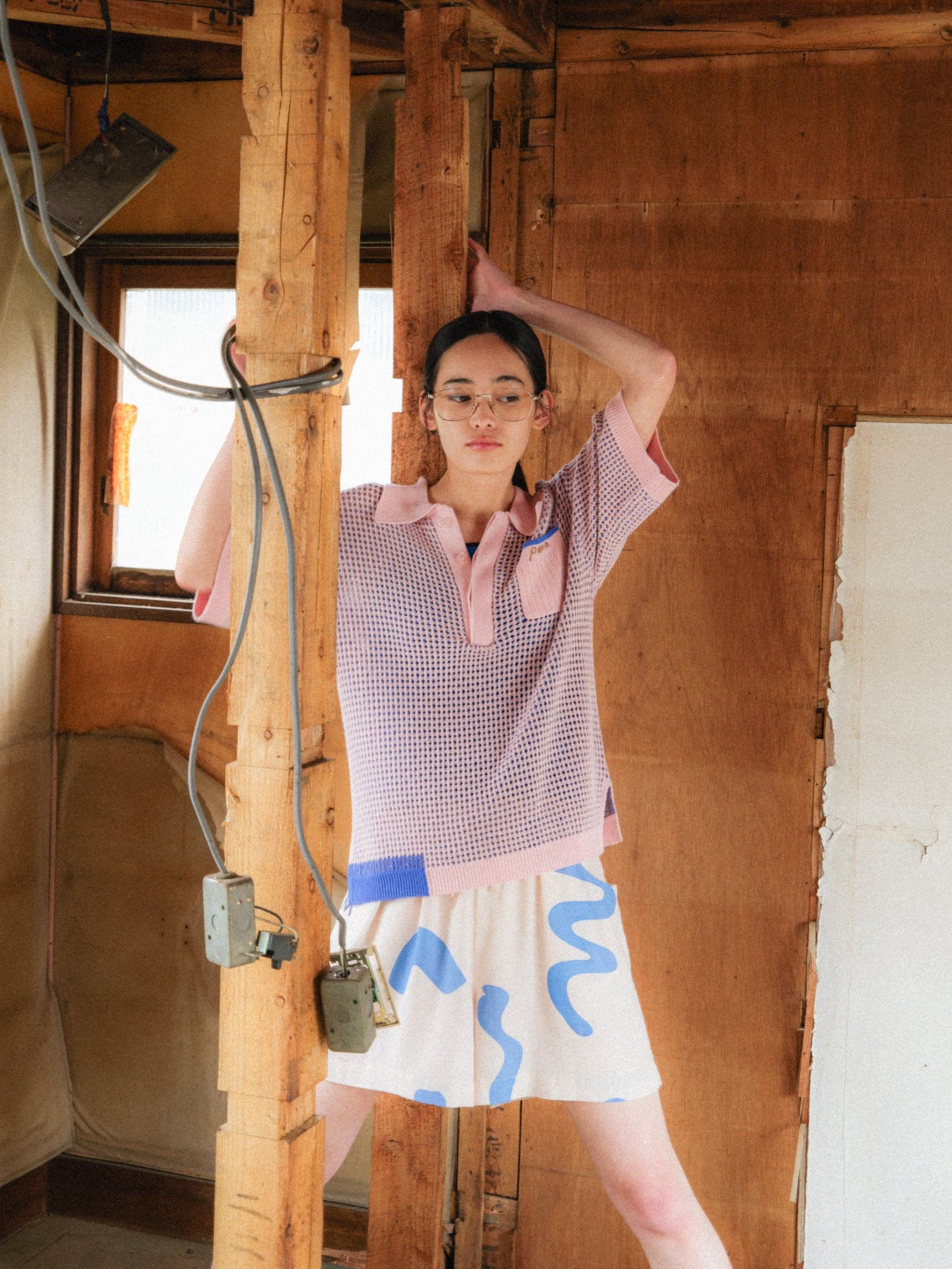 後ろ姿の寛大なインテリアメッシュポロ – pamm.officialstore