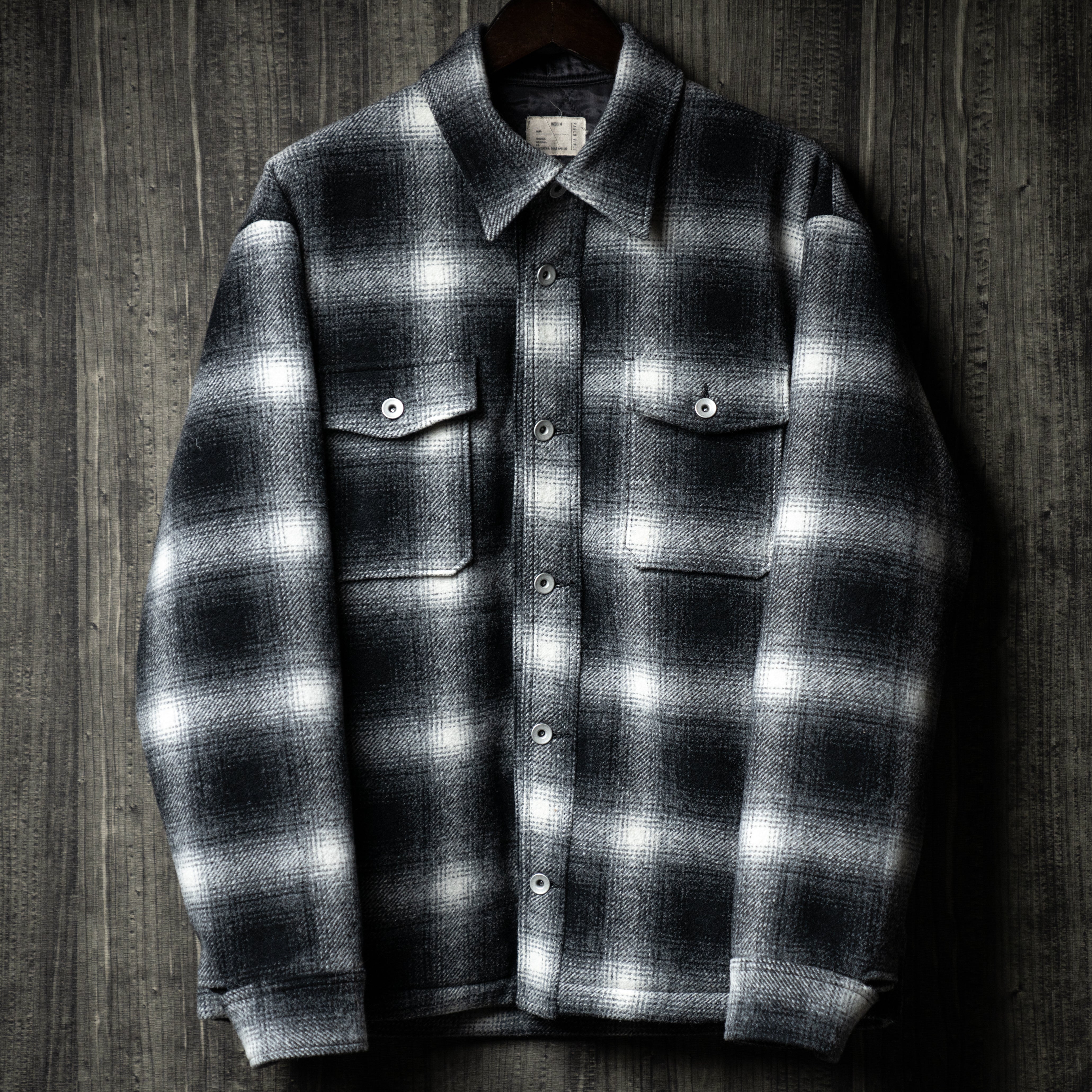 PABLO VINCI Ombre check zip shirt サイズS 【公式通販】