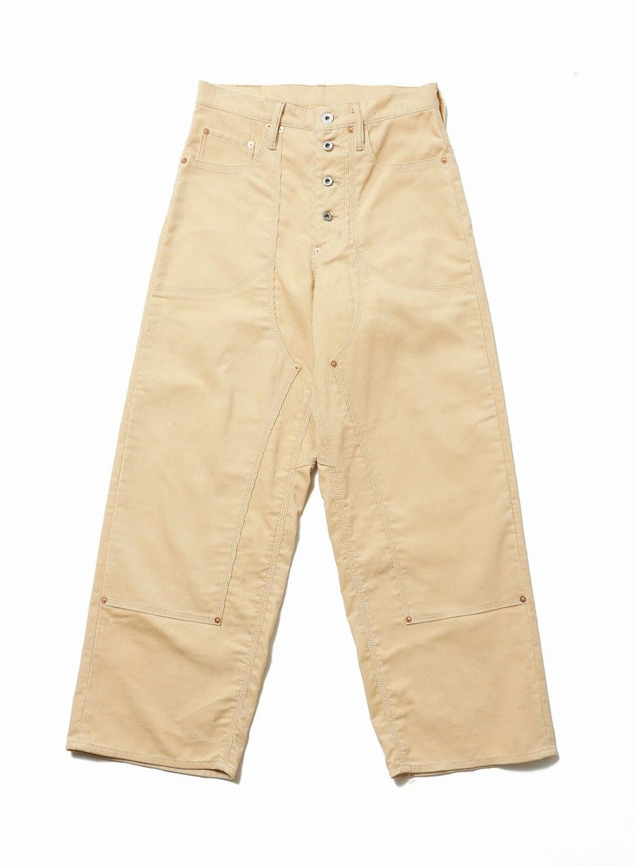 SUGARHILL(シュガーヒル)のCORDUROY DOUBLE KNEE DENIM PANTS IVORY