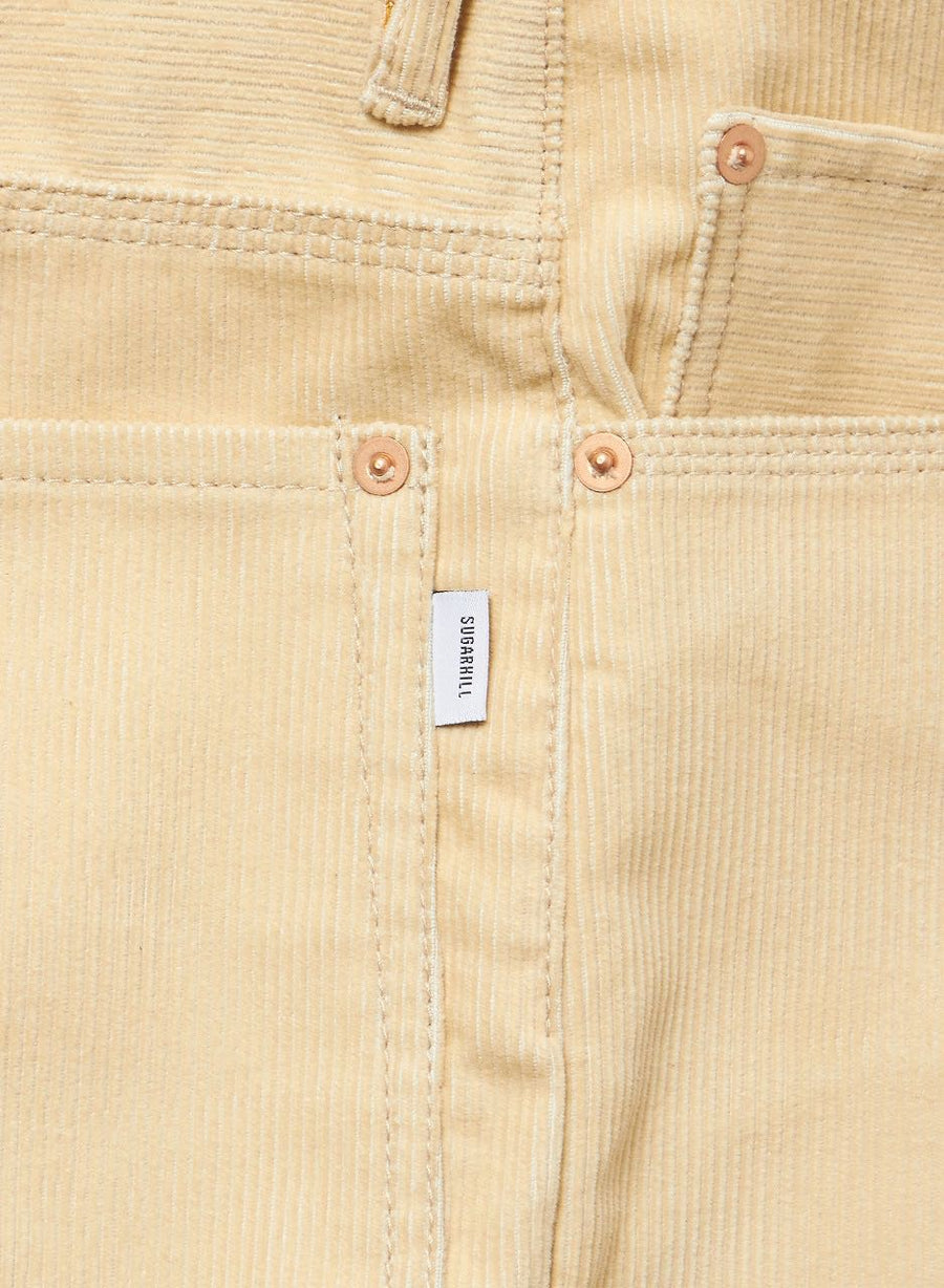 SUGARHILL(シュガーヒル)のCORDUROY DOUBLE KNEE DENIM PANTS IVORY