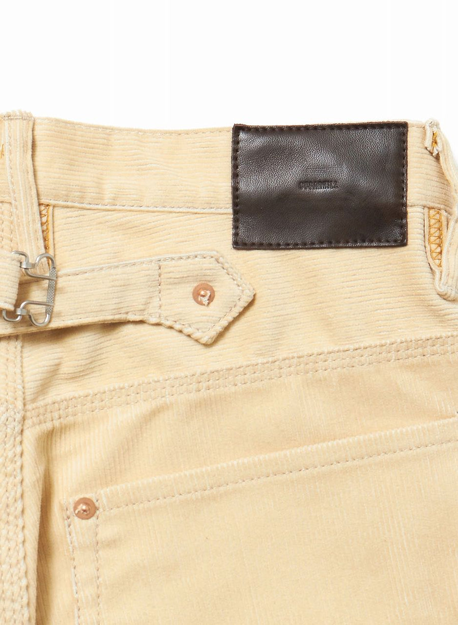 SUGARHILL(シュガーヒル)のCORDUROY DOUBLE KNEE DENIM PANTS IVORY