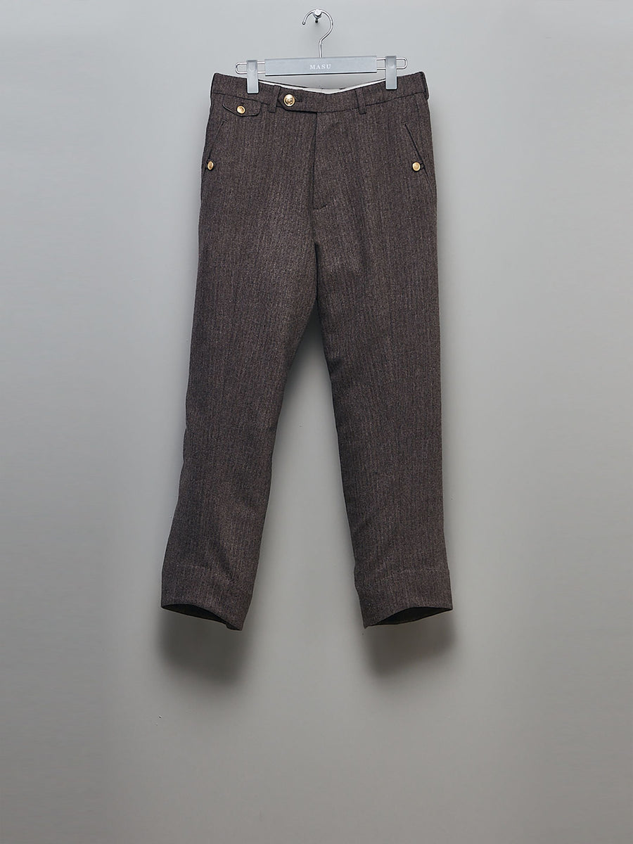 MASU(エムエーエスユー)のCENTER SEAM TROUSERS MOCHAの通販｜PALETTE