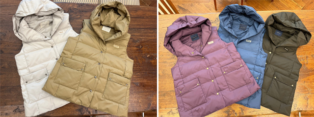 NON NO『リサイクルポリエステルタフタ ダウンベスト』 ｜ PAPAS