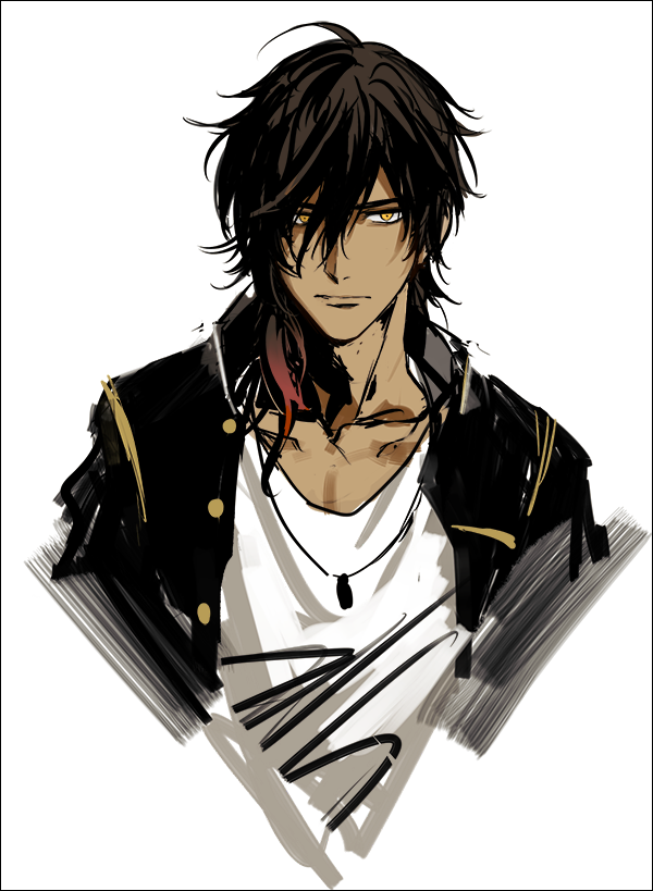 初めて大倶利伽羅描きました