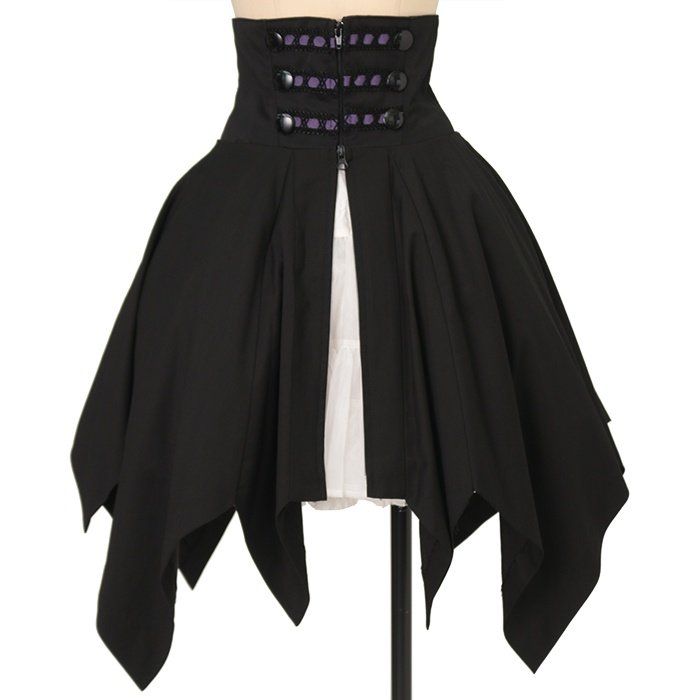 コルセットスカート BLACK PEACE NOW | ブラックピースナウ 前開きの