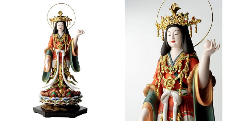 イスム 仏像 吉祥天 復元極彩色仕様」 浄瑠璃寺の重要文化財「吉祥天
