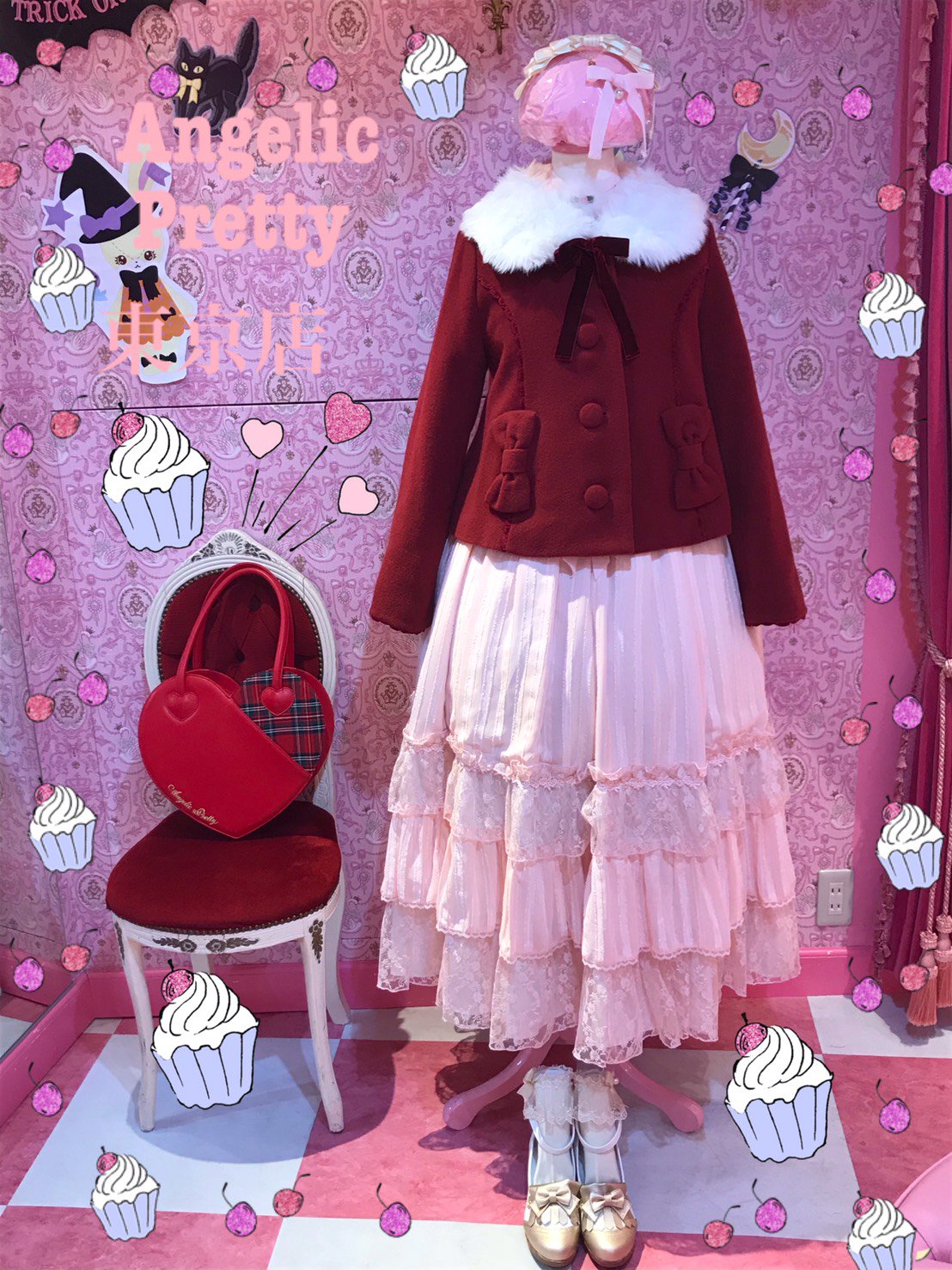 angelicpretty 千鳥 マリアンヌコート ピンク アンジェリックプリティ