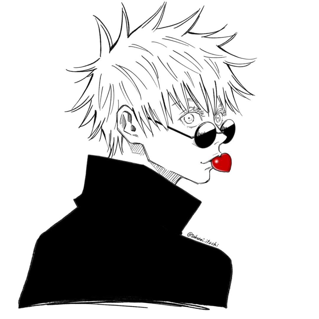 バレンタイン五条悟。 #呪術廻戦 #呪術廻戦ファンアート #イラスト