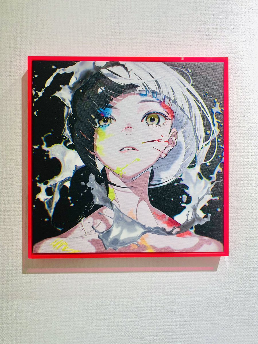 個展作品紹介】 「EGO - Es」「EGO - Id」 300x300mm 仕様：キャンバス