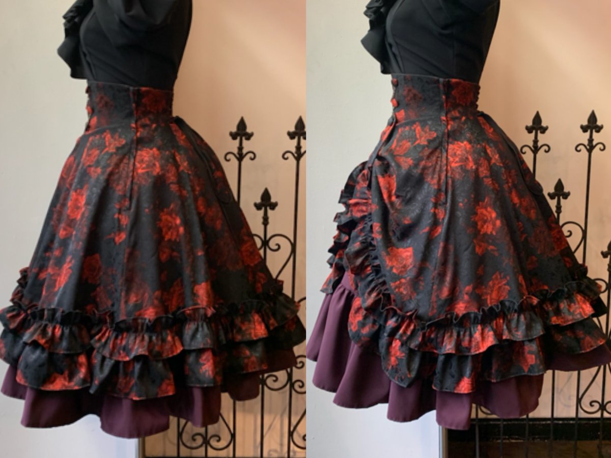 薔薇柄クロ―ディアミニスカート【1493】入荷のお知らせ ご予約承って