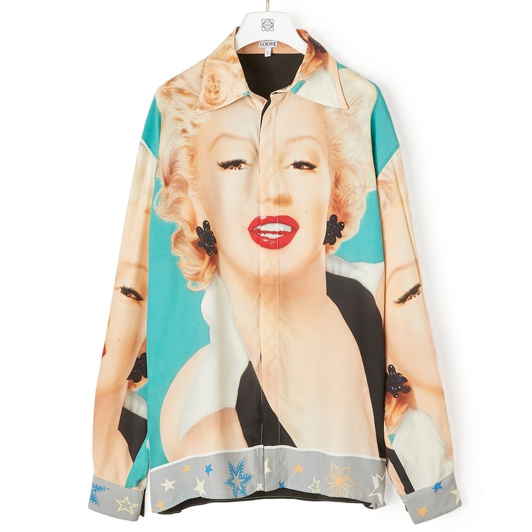 向井理着用 LOEWE マリリンモンローシャツ 向井理着用 LOEWE マリリン