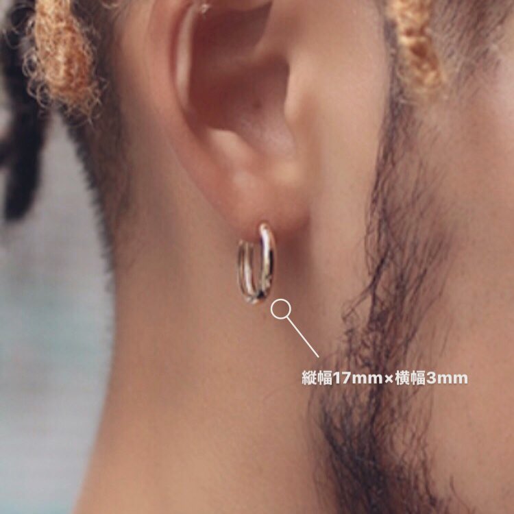 AVALANCHE 金製 クロスモチーフ ピアス(片耳用) 田中樹 AVALANCHE 金製